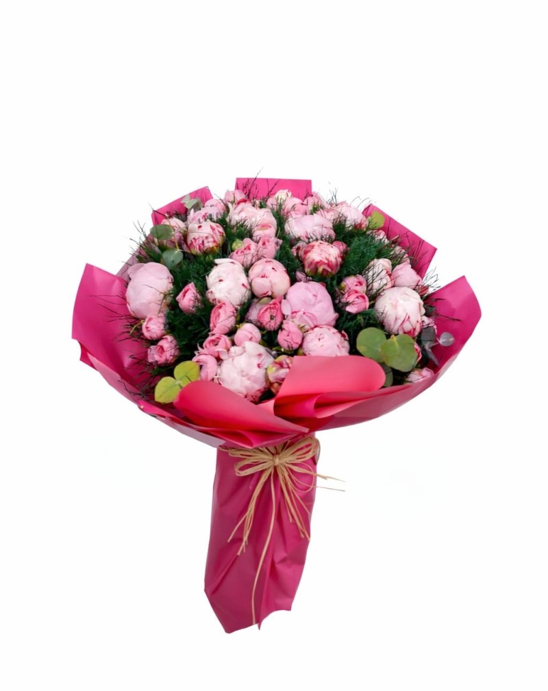 Pembe Şakayık Buketi